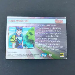 Pokemon Karte Topps Johto 1995-1999 Screen Snaps Hallo Webarak! Holo Snap Misty - Image 3