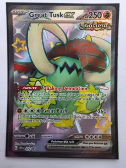 Great Tusk ex 072 Sv: Scarlet & Violet Promo Cards Holo - Image 3