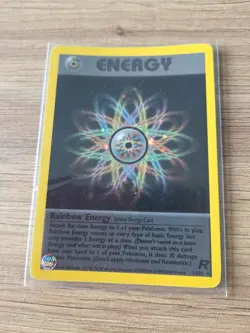 Pokemon TCG Rainbow Energy Holo Rare Card 17/82 Team Rocket Series - Image 1
