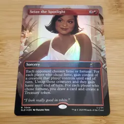 1x Seize the Spotlight, Foil, Dwight Secret Lair Bonus Card - 7044, Magic MTG NM - Image 1