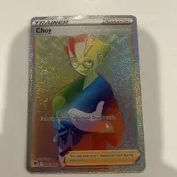 Choy 200/189 Pokemon TCG SWSH Astral Radiance Rainbow Secret Rare NM - Image 3