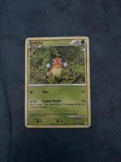 Pokemon TCG Ledyba HeartGold SoulSilver Card 71/123 Regular Non Holo Common - NM - Image 1