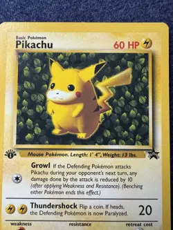 1999 Pokemon Card #1 Ivy Pikachu 1st Edition Error League Promo NM - Image 3