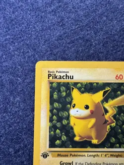 1999 Pokemon Card #1 Ivy Pikachu 1st Edition Error League Promo NM - Image 4