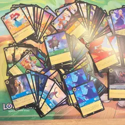 Disney Lorcana 220 + card bundle The FIrst Chapter Japanese JA foil + bulk lot - Image 2