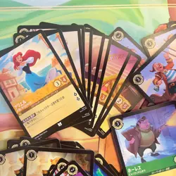 Disney Lorcana 220 + card bundle The FIrst Chapter Japanese JA foil + bulk lot - Image 4