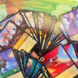Disney Lorcana 220 + card bundle The FIrst Chapter Japanese JA foil + bulk lot - Image 5