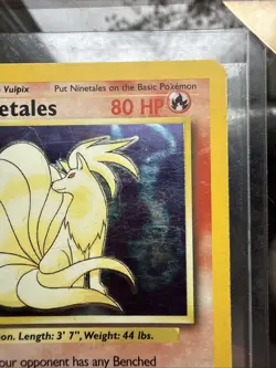 Pokemon TCG Ninetails Holo Rare Card 12/102 Base Set 1999 WOTC HP - Image 2