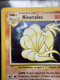 Pokemon TCG Ninetails Holo Rare Card 12/102 Base Set 1999 WOTC HP - Image 3