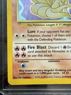 Pokemon TCG Ninetails Holo Rare Card 12/102 Base Set 1999 WOTC HP - Image 4