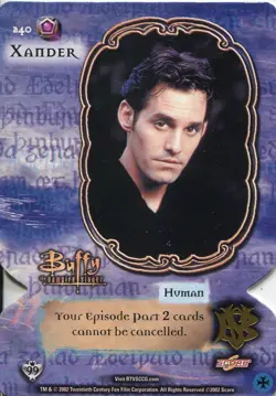 Buffy The Vampire Slayer CCG Limited Class Of 99 Essence Card #240 Xander & Anya - Image 1