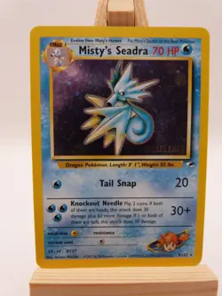 Pokemon Holo Rare Prerelease Card - Misty's Seadra 9/132 (Gym Heroes) - Image 1