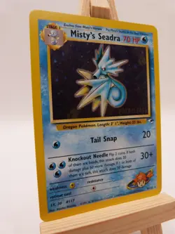 Pokemon Holo Rare Prerelease Card - Misty's Seadra 9/132 (Gym Heroes) - Image 2