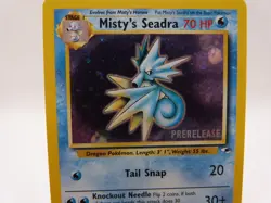 Pokemon Holo Rare Prerelease Card - Misty's Seadra 9/132 (Gym Heroes) - Image 4