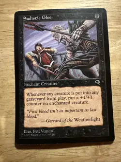 1x Sadistic Glee Moderate Play, English Tempest MTG Magic - Image 1