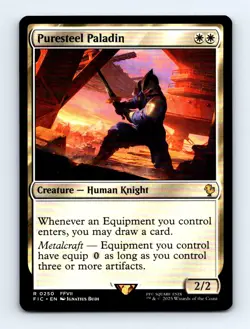 #250 2025 Final Fantasy Commander Puresteel Paladin Rare - Image 1