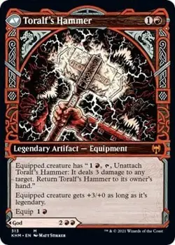 Magic The Gathering MTG TORALF, GOD OF FURY SHOWCASE Kaldheim NM - Image 2