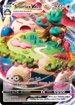NM-Mint Snorlax VMAX - 142/202 - Ultra Rare Pokemon Sword and Shield - Image 1
