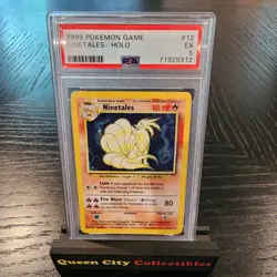 NINETALES - HOLO - PSA 5 - 1999 Pokemon Base Set #12 - Image 1
