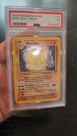 NINETALES - HOLO - PSA 5 - 1999 Pokemon Base Set #12 - Image 2
