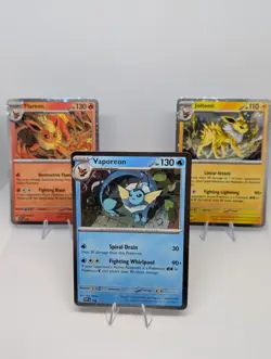 Vaporeon, Jolteon & Flareon Promo Bundle - Prismatic Evolutions - Pokemon TCG - Image 1