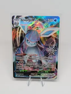 Pokemon TCG Glaceon VMAX 041/203 Holiday Stamped Promo - Evolving Skies - Image 1