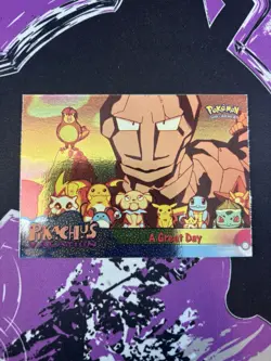 Topps Pikachus Vacation Pokemon - Foil #58 A Great Day - Image 1