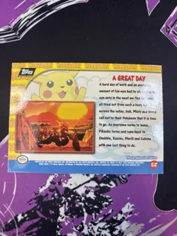 Topps Pikachus Vacation Pokemon - Foil #58 A Great Day - Image 2