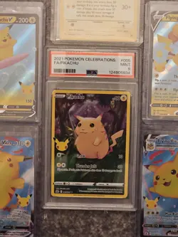 Pokemon Celebrations Pikachu Lot With PSA 9 005/025 Pikachu - Image 1