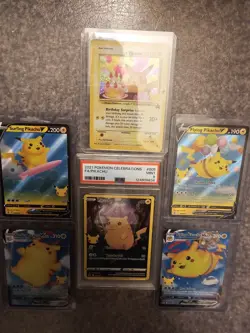 Pokemon Celebrations Pikachu Lot With PSA 9 005/025 Pikachu - Image 4