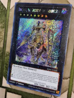 YuGiOh DINGIRSU, THE ORCUST OF THE EVENING STAR Platinum Secret Rare RA01-EN040 - Image 1