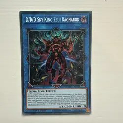 DOOD-EN049 D/D/D Sky King Zeus Ragnarok Secret Rare 1st Ed YuGiOh - Image 1