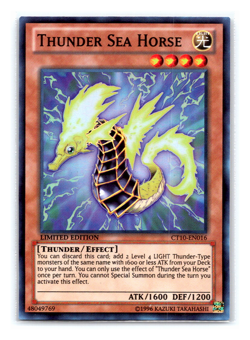 Thunder Sea Horse - CT10-EN016 - Super Rare - Limited Edition - Yugioh - Image 1