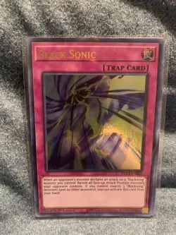Yugioh Black Sonic DLCS-EN032 1st Edition Ultra Rare Near Mint - Image 1