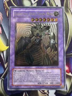 1 X Yu-Gi-Oh! Elemental Hero Grand Neos - Unlimited - STON-EN035 - Ultimate NM! - Image 2