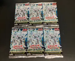 YuGiOh Dawn of Majesty Booster Pack Lot Of 6 New Sealed Packs - Image 1