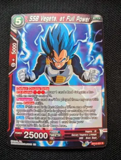 SSB Vegeta BT13-021 R Supreme Rivalry Dragon Ball Super DBS Card NM - Image 1