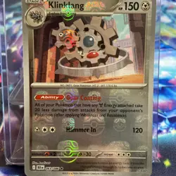 Pokemon TCG Klinklang 063/086 Black Bolt Master Ball Reverse Holo Rare Card - NM - Image 2
