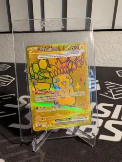 Pikachu ex 179/131 Prismatic Evolutions Gold Hyper Rare Pokemon Card - Image 1