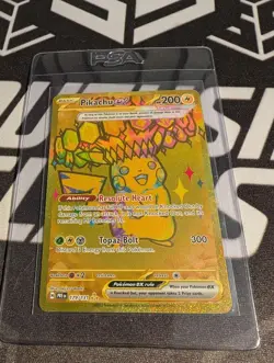 Pikachu ex 179/131 Prismatic Evolutions Gold Hyper Rare Pokemon Card - Image 2