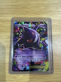 Pokemon TCG Phantom Forces Gengar EX Holo Rare Card 34/119 2014 - Image 1