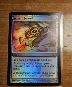 1x Venser's Journal Scars of Mirrodin Foil NM Magic The Gathering Card Rare - Image 1