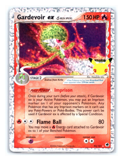 Gardevoir ex 93/101 Ultra Rare Classic Collection Celebrations Pokemon Card - Image 1
