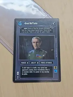 Star Wars CCG Premiere D/S Limited BB unplayed Grand Moff Tarkin Rare Card - Image 1
