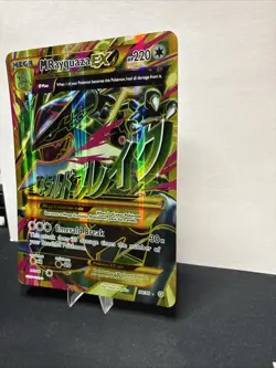 Pokemon JUMBO/Oversized Card Mega M Rayquaza EX Full Art XY 98/98 - Image 2