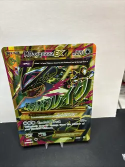 Pokemon JUMBO/Oversized Card Mega M Rayquaza EX Full Art XY 98/98 - Image 4