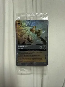Tinker Bell - Giant Fairy Disney Lorcana Promo Cards Holo SEALED - Image 1