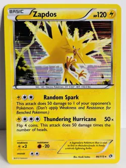 Zapdos - 46/113 - Holo Rare - Legendary Treasures - Pokemon Card - Image 1