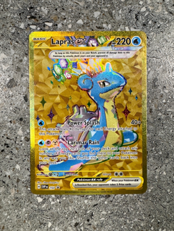 Pokemon TCG Cards Lapras ex SVP164 Black Star Promo Gold Holo NM - Image 1