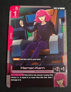 Haman Karn (GD02-091) [Foil] (NM) - Gundam Card Game - Dual Impact (ENG) - Image 1